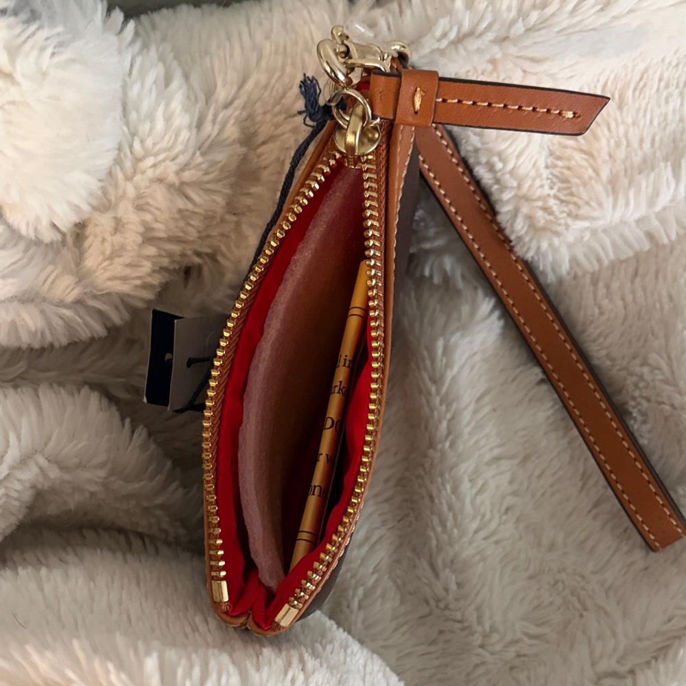 Dooney & Bourke Brown and Tan Wristlet - Picture 4 of 5